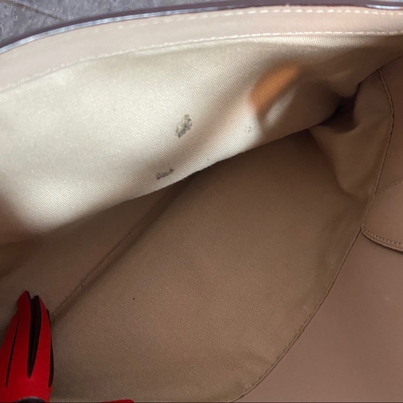 Tan Nude Coach Legacy Perforated Haley Satchel - Picture 7 of 9